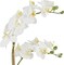 White Orchids in Ceramic Pot, Fake Orchid with Real Touch Stems, Tall Orchid Faux Flowers, Artificial Flora Table Arrangement Centerpiece,Gift for Mom,Wife,Friends. 13.4" Diameter, 20.5" Tall